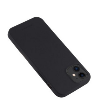 iPhone 12 Mini Compatible Case Cover With Premium Soft Feeling Jelly - Black